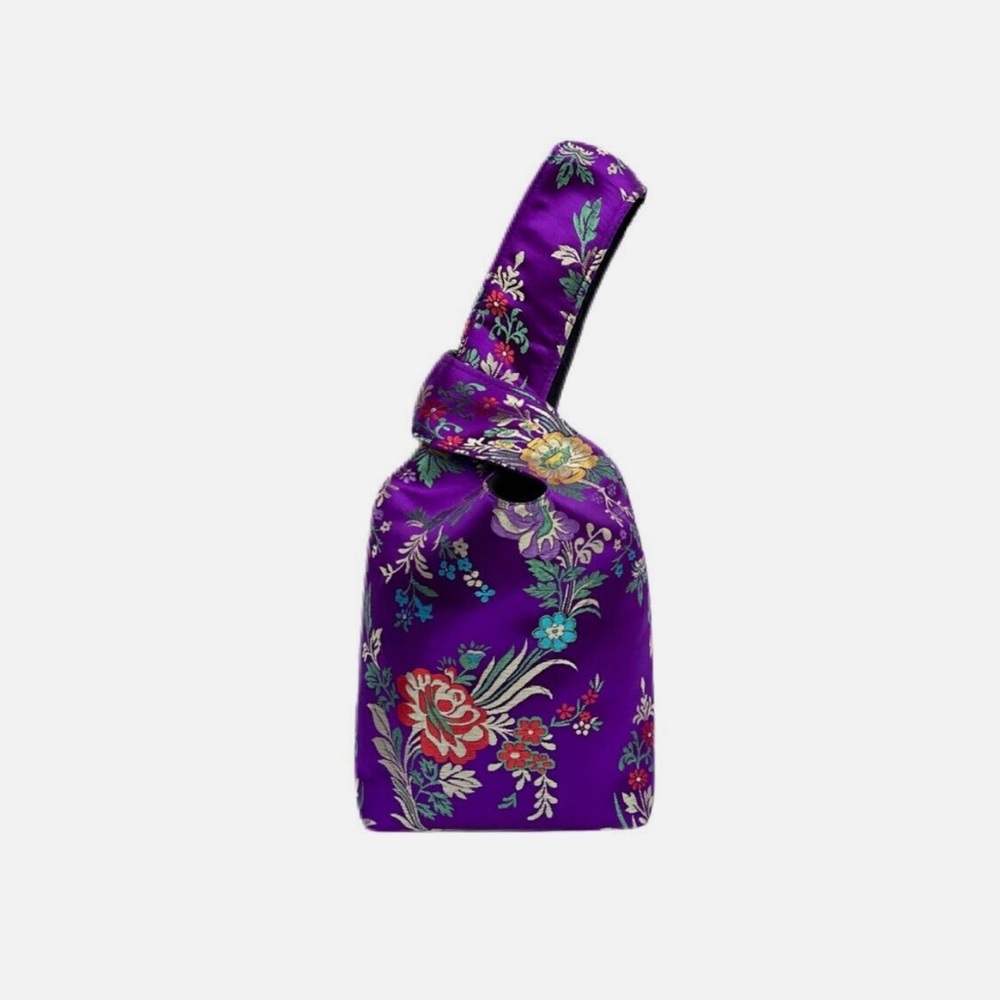Purple Kimono 3.0 One Handle Knot Bag